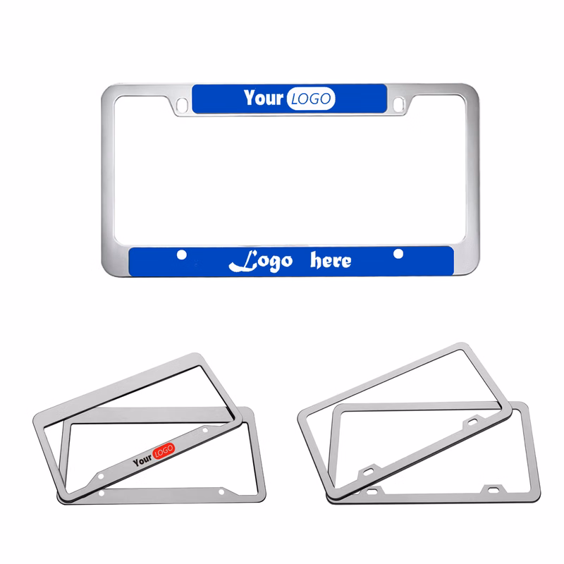 Custom Aluminum License Plate Frame with Full-Color Print