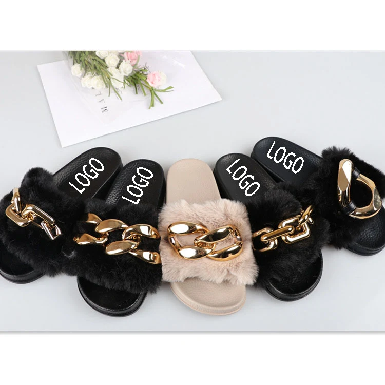 Faux Fur Soft Slide Flat Slipper 1