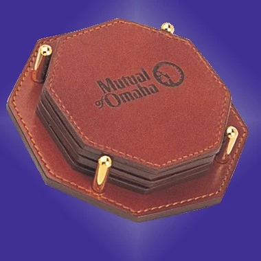 GENUINE LEATHER COASTER 1