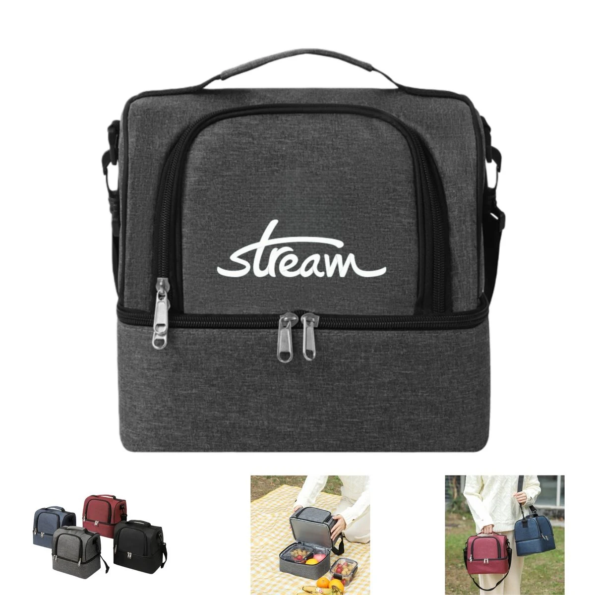 Double Layer Insulated Reusable Cooler Bags 1