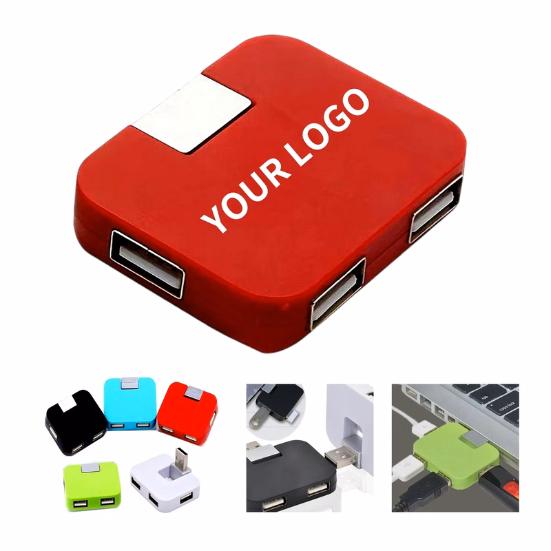 4-Port USB 2.0 Hub with Compact Design