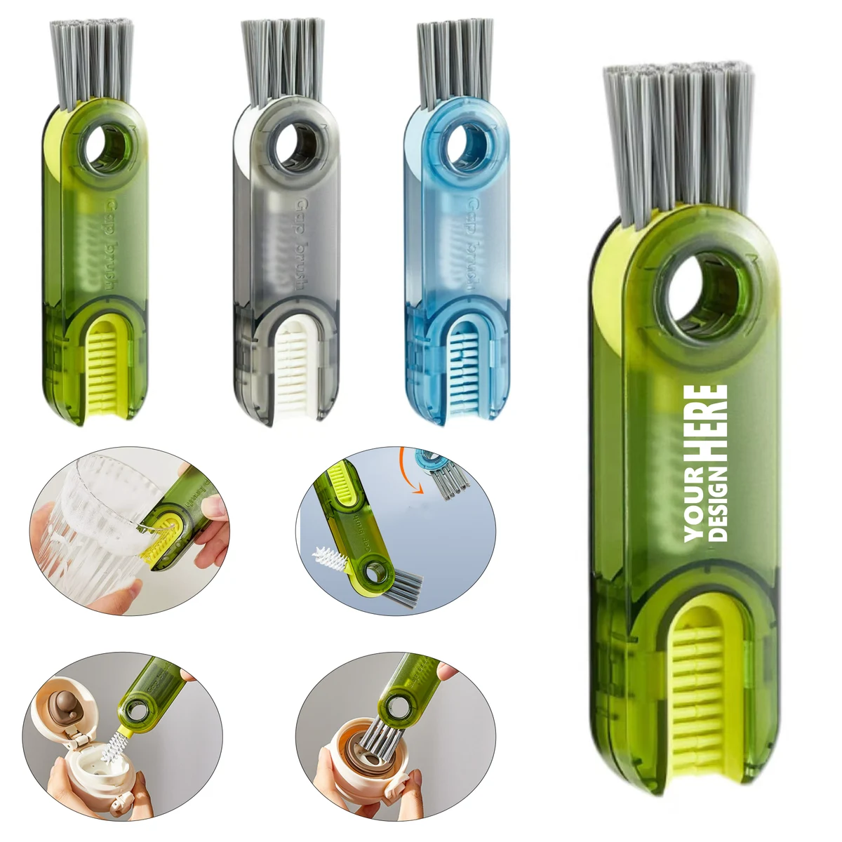 3-Function Cup Lid Cleaning Brush 1