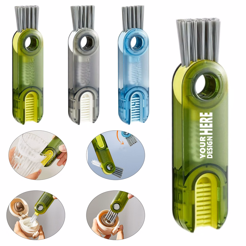 3-Function Cup Lid Cleaning Brush
