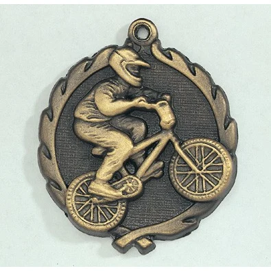 BMX Racing Wreath Medal, 1 3/4" 1