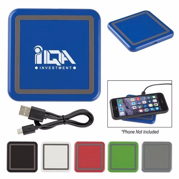 Colored Squared Wireless Charging Pad