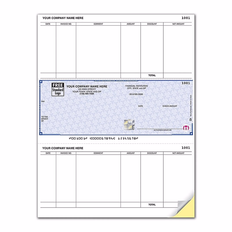 High security laser accounts payable middle check