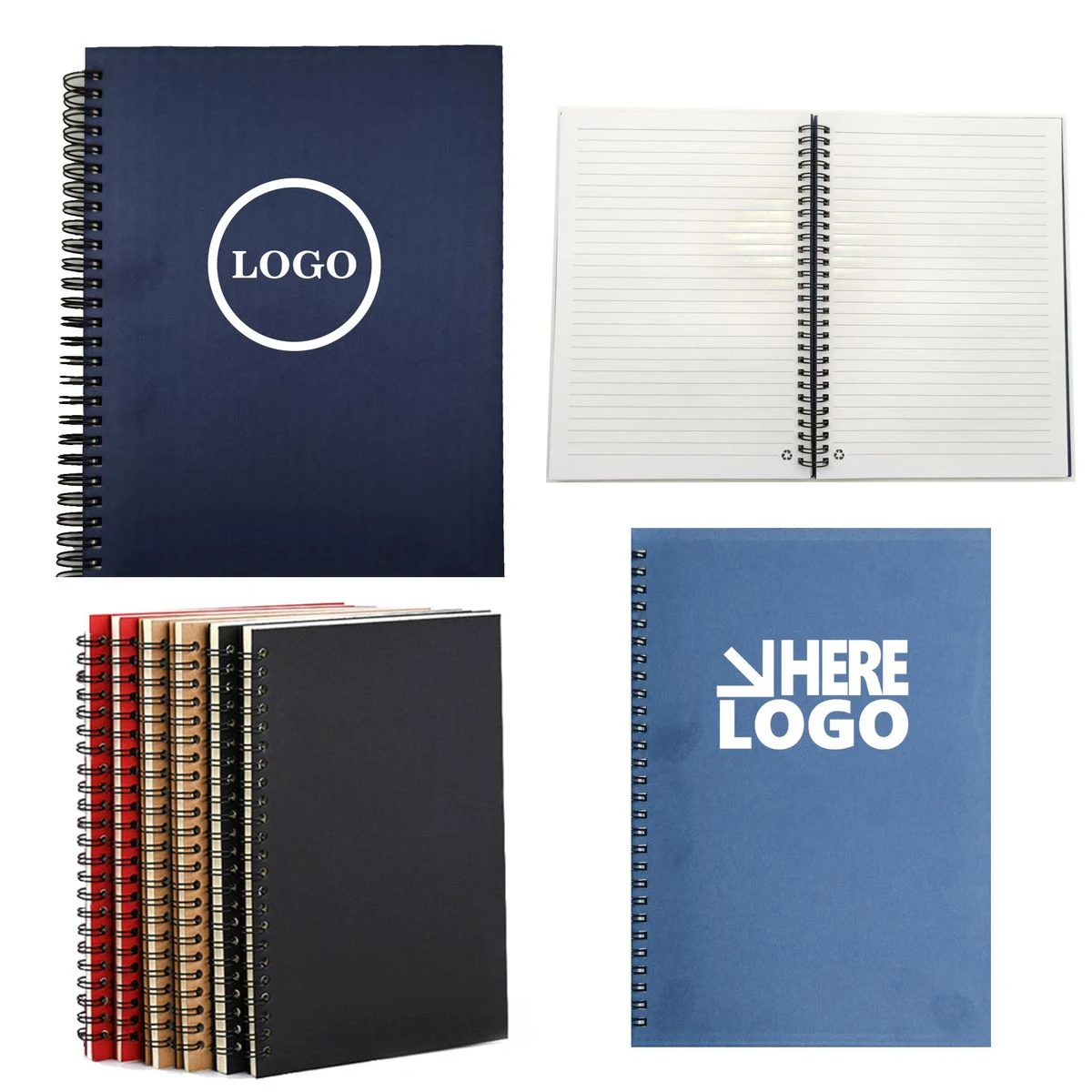 7" x 10" coil hardcover notebook 1