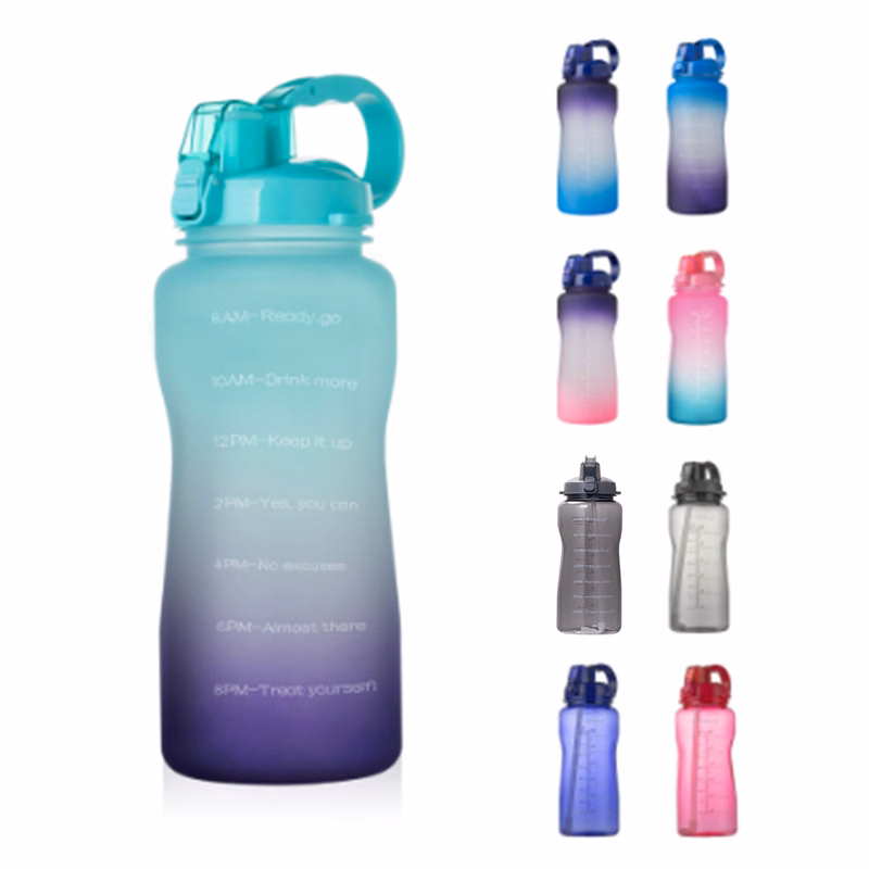 64oz Motivational Water Bottle with Time Marker