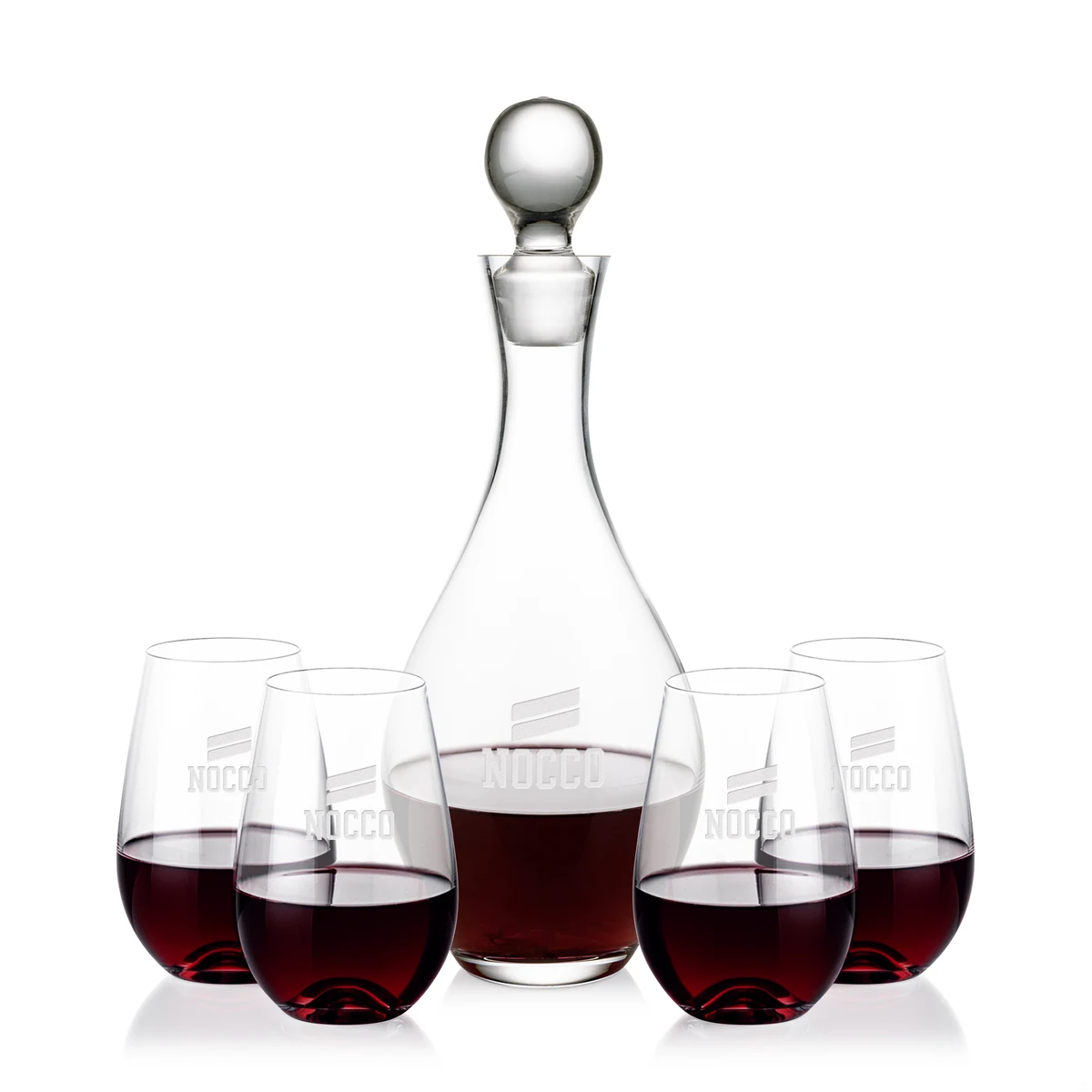 Briarwood Decanter & Boston Stemless Wine Set 1