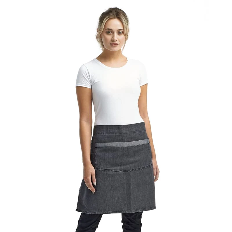 Artisan Collection By Reprime Unisex Domain Contrast Denim Waist Apron 1