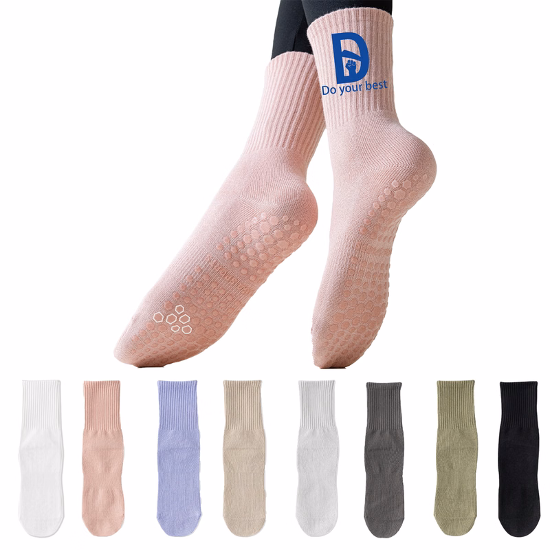 Home and Sports Pilates Sock with Non Slip Grippers