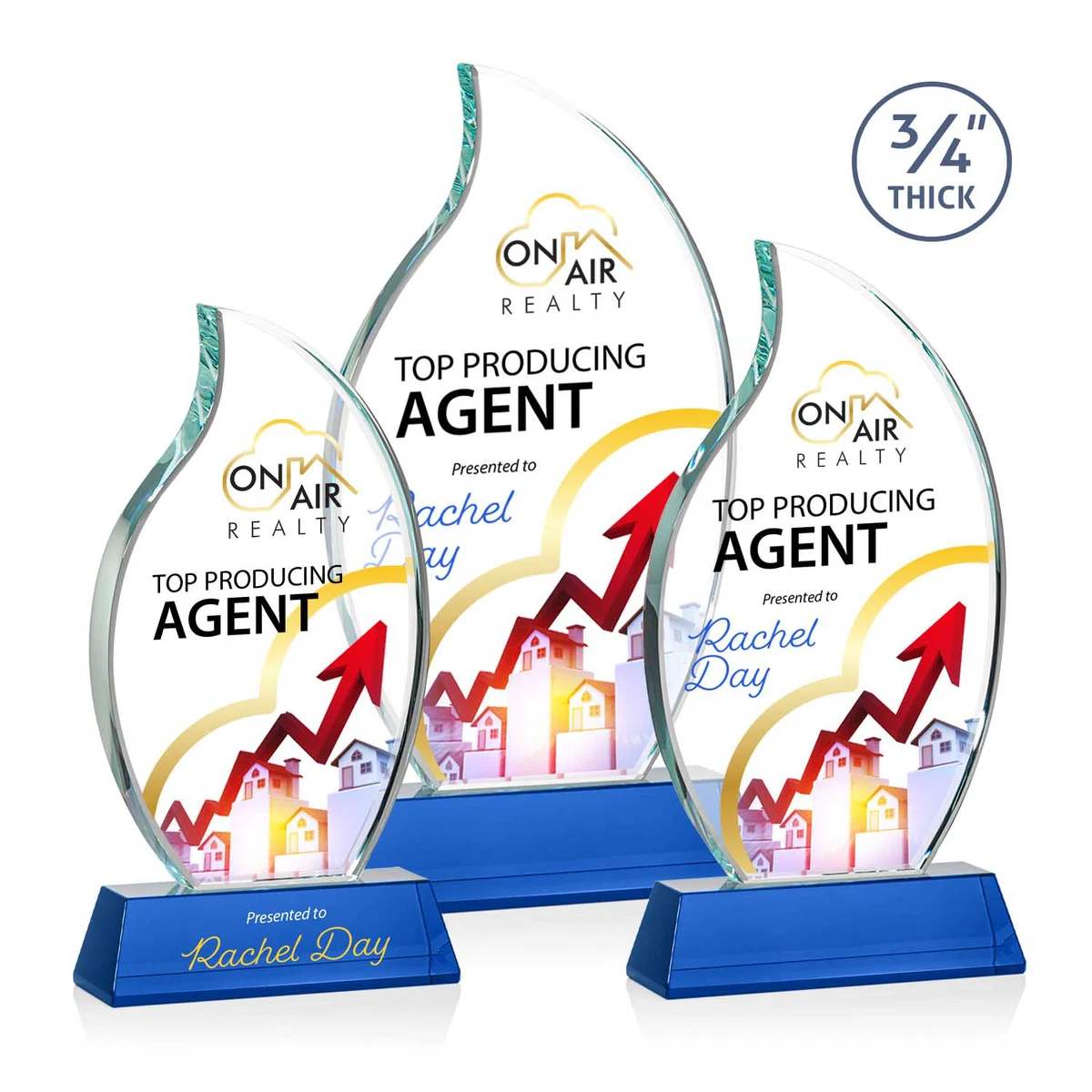 Croydon VividPrint™ Award on Newhaven Base - Blue 1