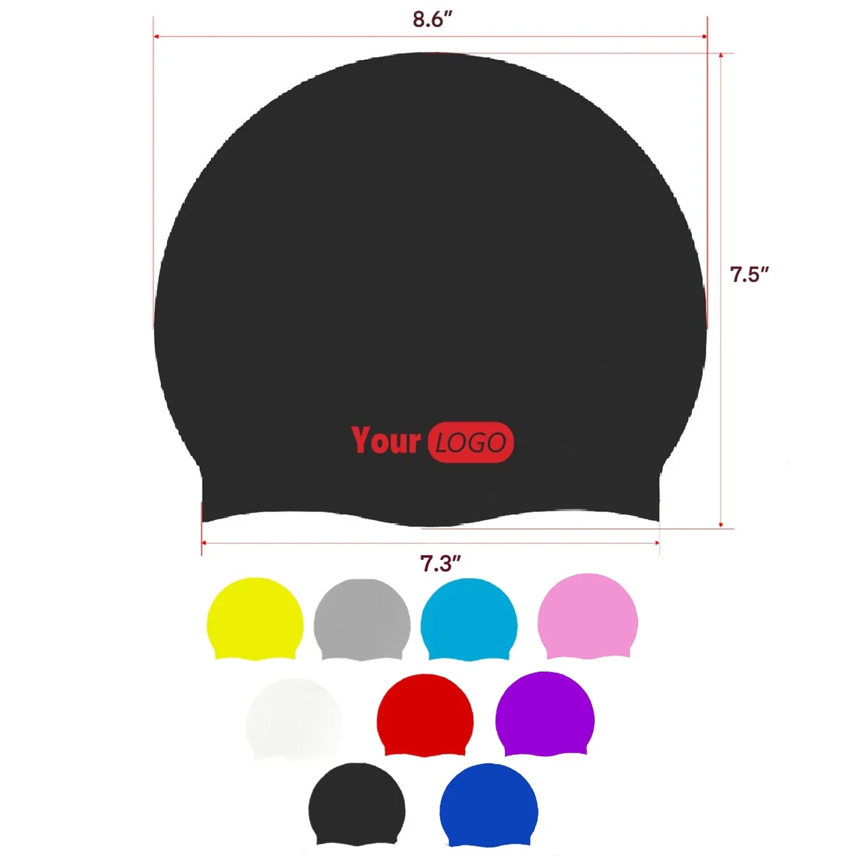 Silicone Swimming Cap MOQ 100PCS 1