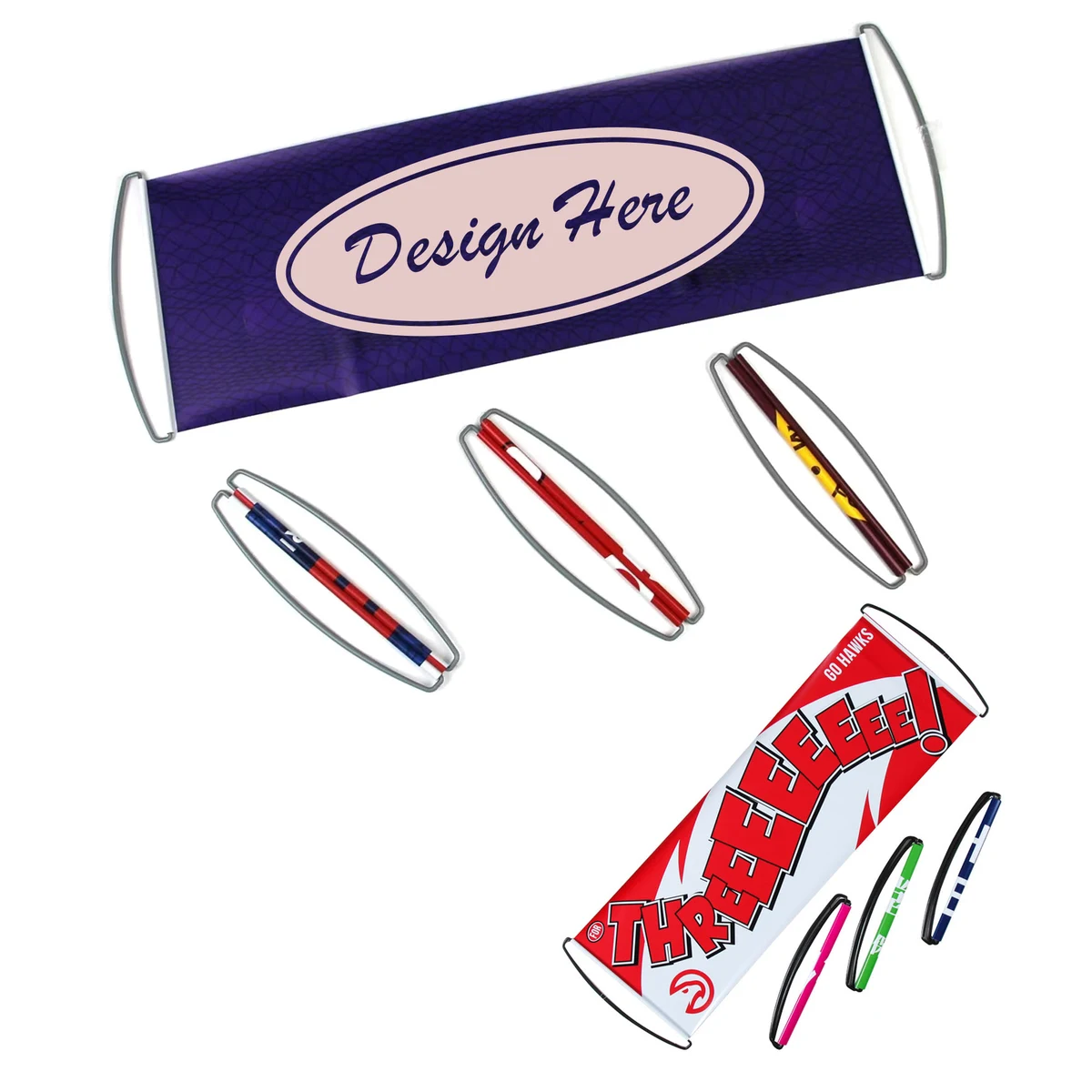Handheld Retractable Banner for Effortless Promotional Use 1