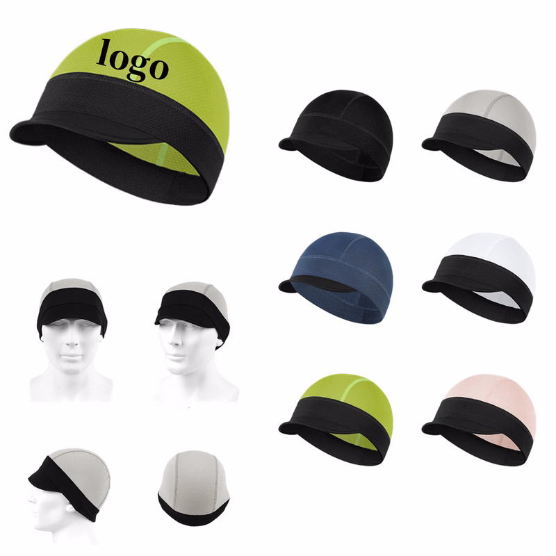 Breathable Sports Cycling Skull Cap With Visor