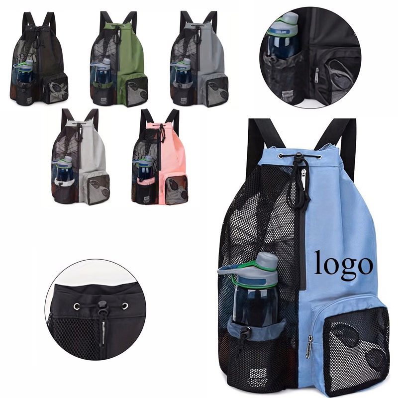 Breathable Mesh Beach Backpack With Wet/Dry Separation