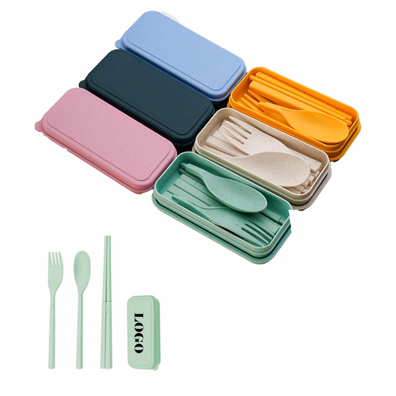 Portable Wheatstraw Tableware Set