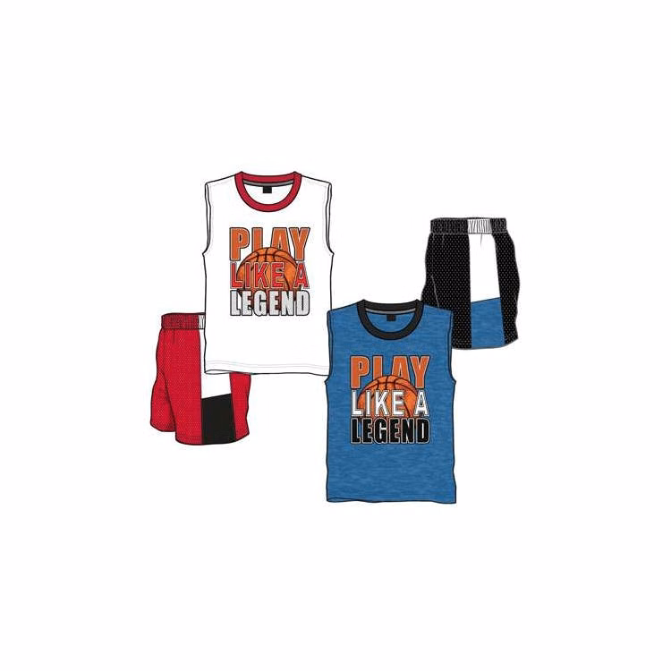 Boys Knit Tank Short Sets - Size 2T-4T Assorted Colors