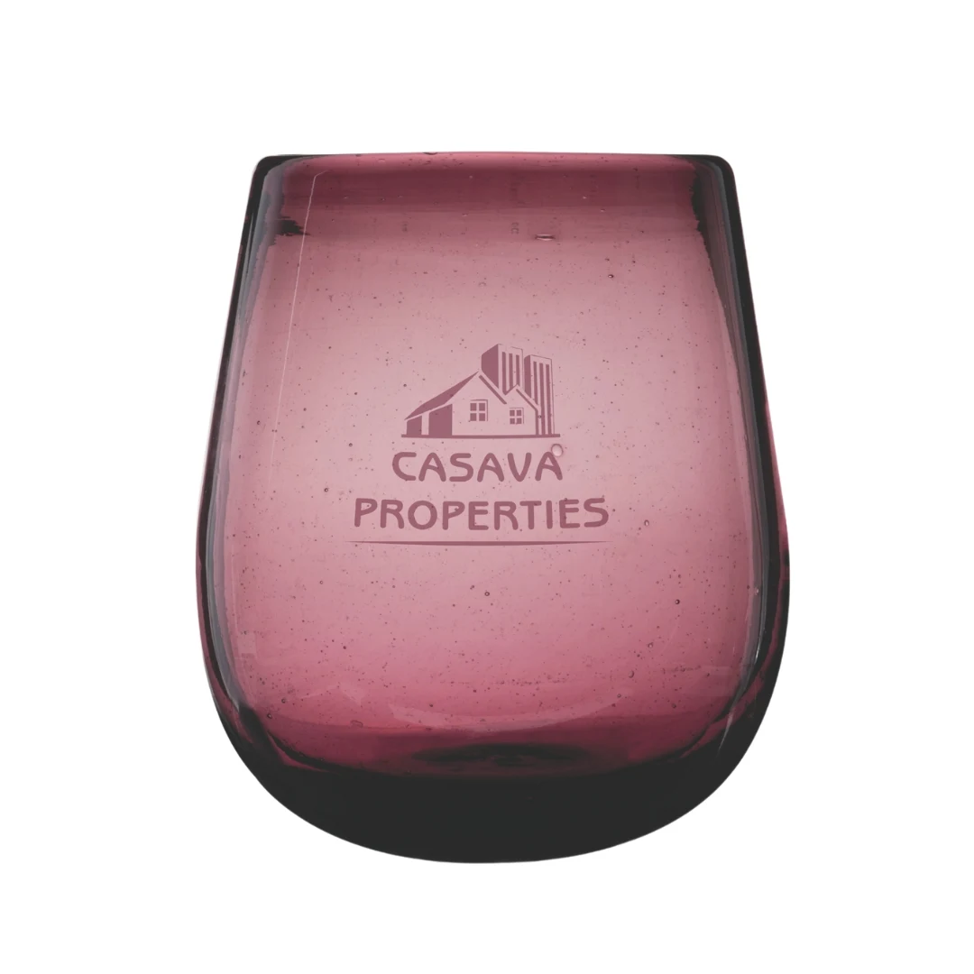 Twine Living® Rosado Recycled Stemless Wine Glass, set of 2 1