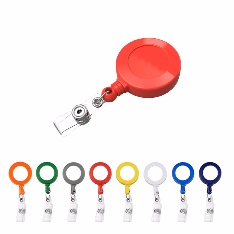 Metal Retractable Sublimation Badge Reel Swivel Clip
