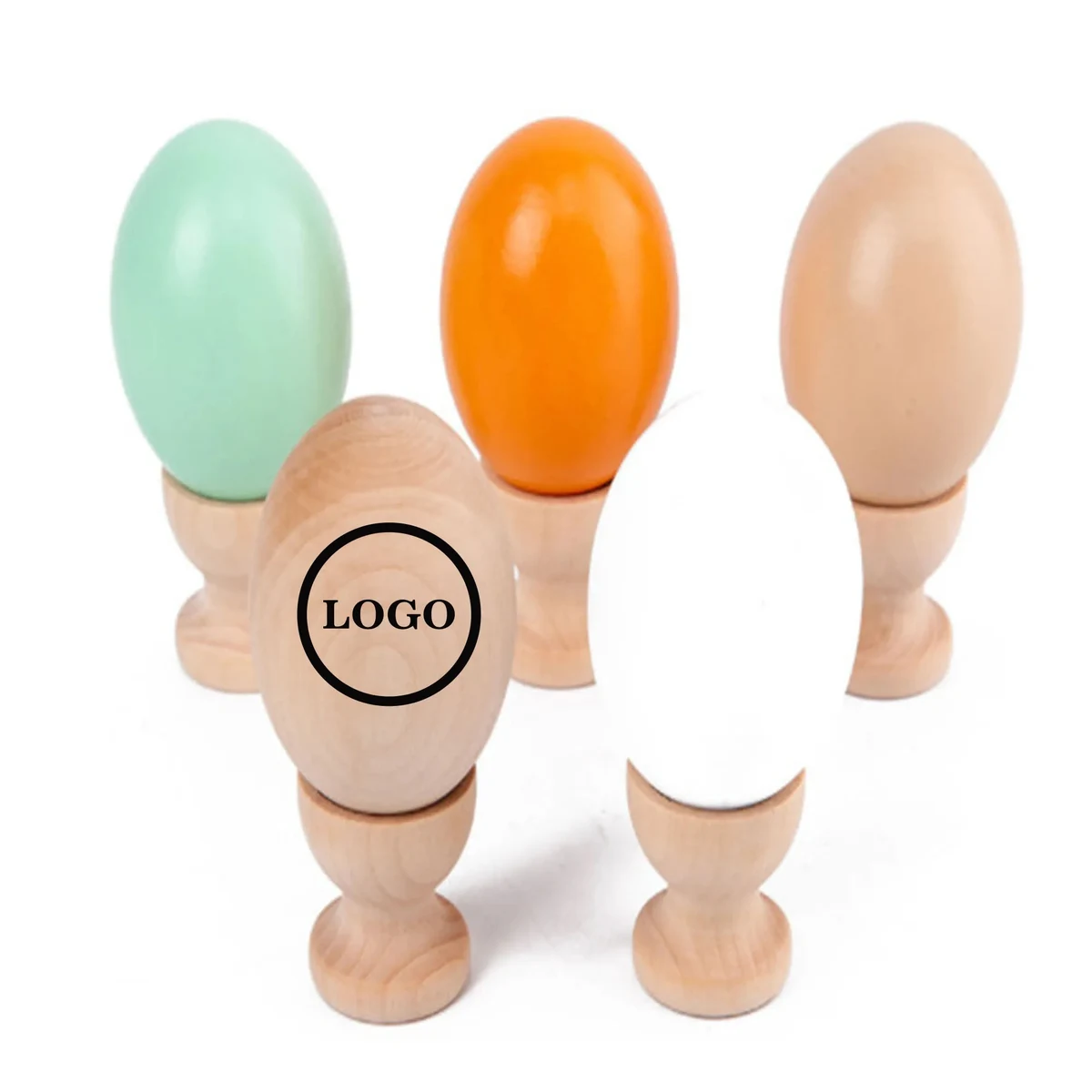 MOQ50 DIY Wooden Imitation Easter Egg 1