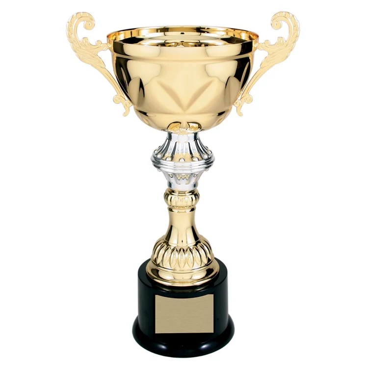 13" Tall Gold Metal Cup Trophy 1