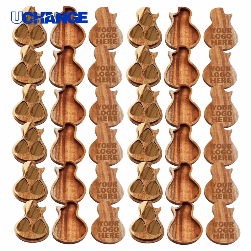 Guitar-Shaped Pick Storage Box