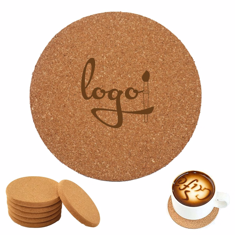 4 Inch Cork Drink Coaster
