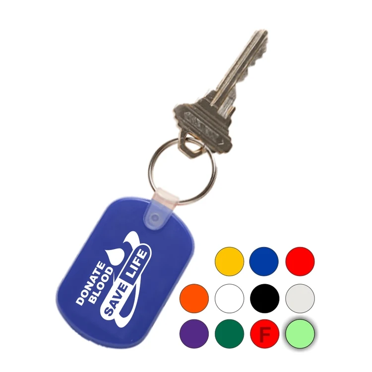 Soft Plastic Keychain Key Tag 1
