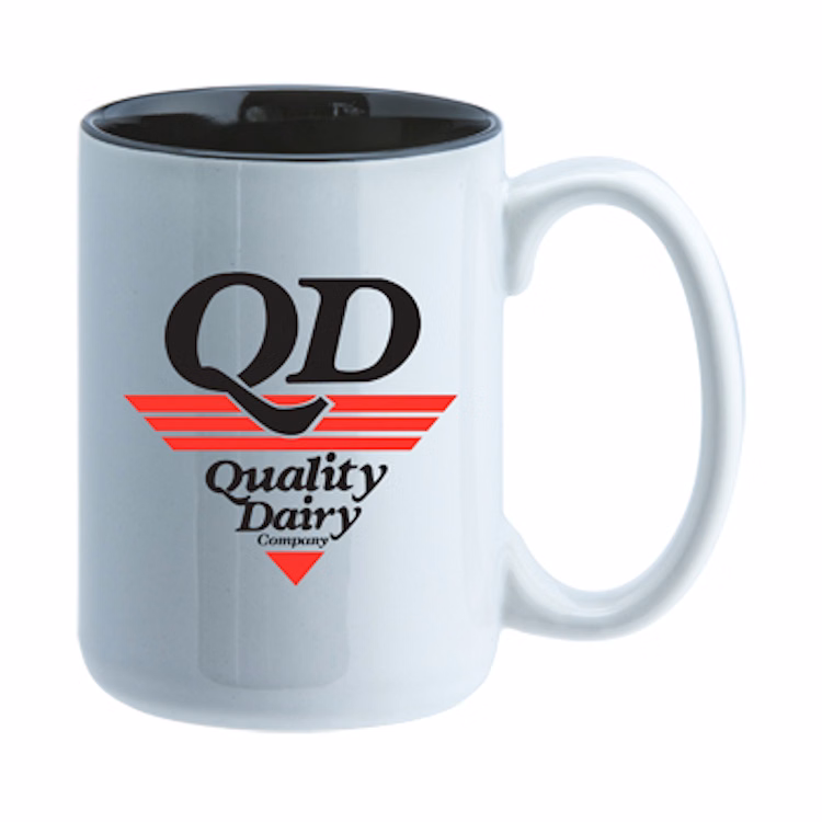 15 oz El Grande Two Tone ceramic mug - black interior