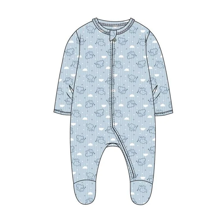 Boy's Double Knit Snap Rompers Size 0-9 Months 1