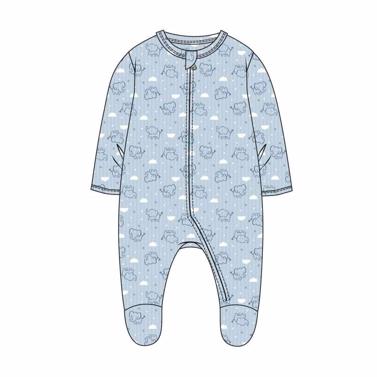 Boy's Double Knit Snap Rompers Size 0-9 Months