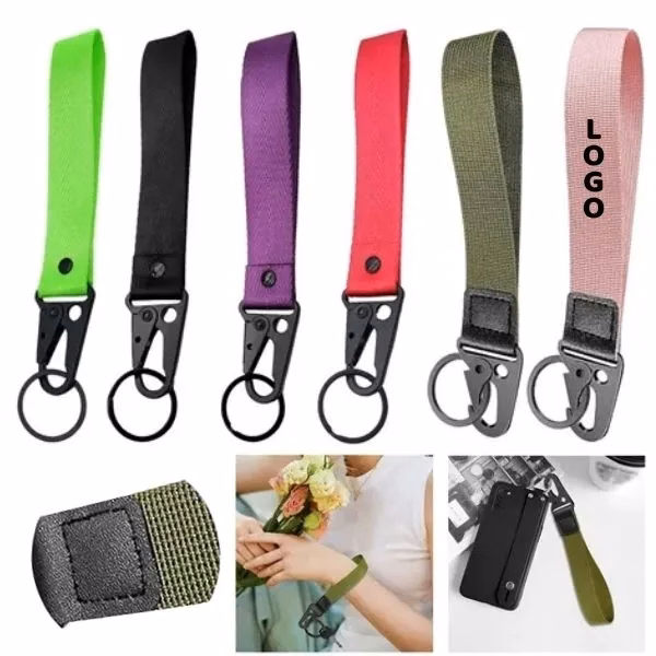 Polyester Logo Sublimation Keychain Lanyard - Secure Buckle