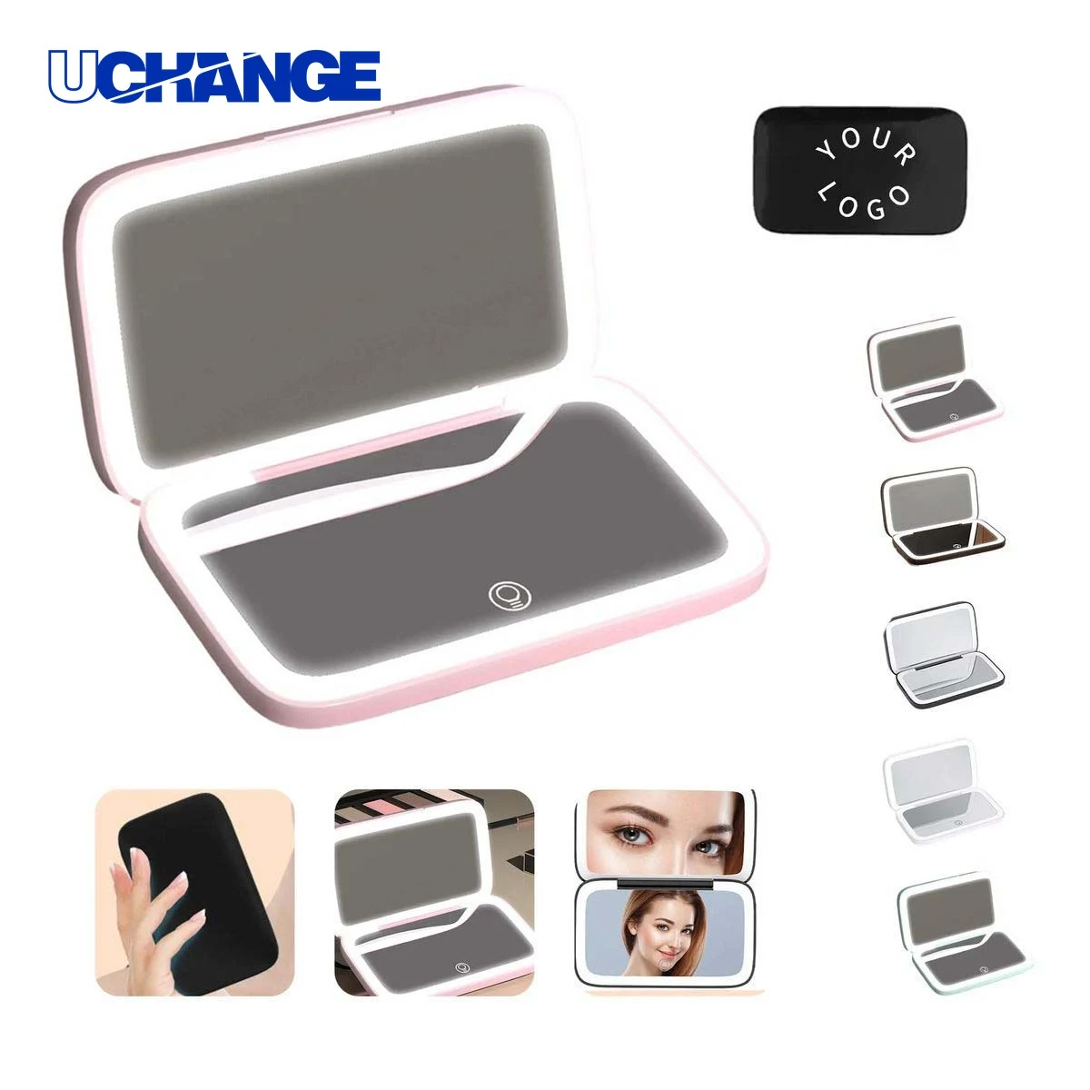 Rechargeable Makeup Mirror with Smart Switch 1