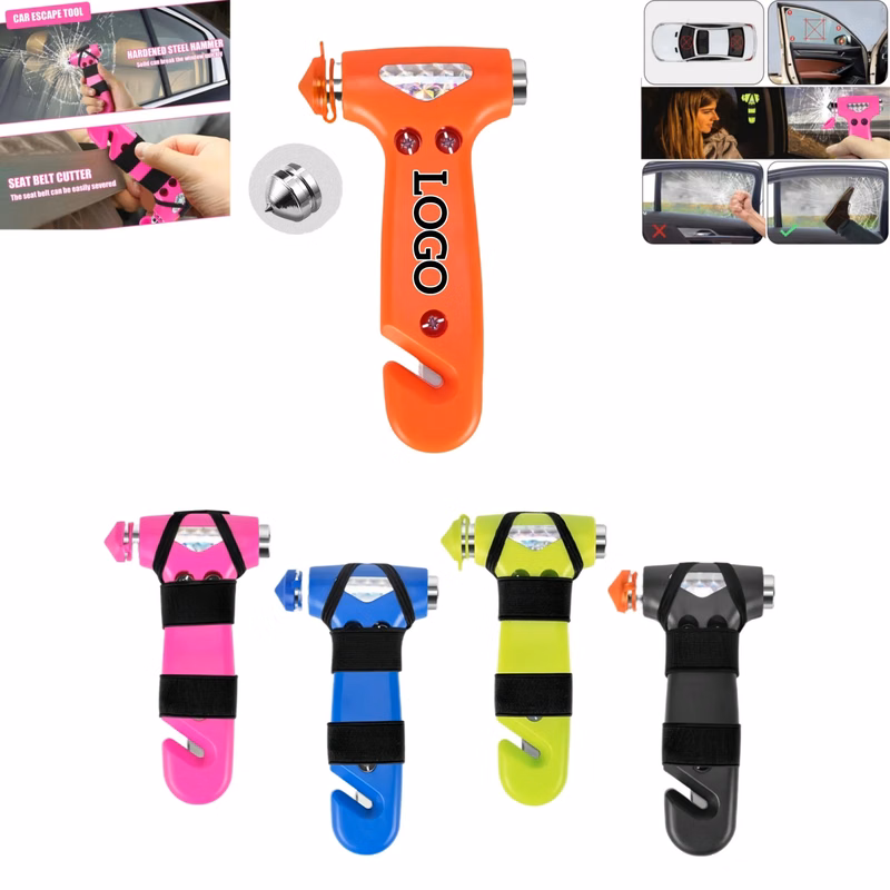 Durable ABS Emergency Hammer with Tungsten Steel Blade