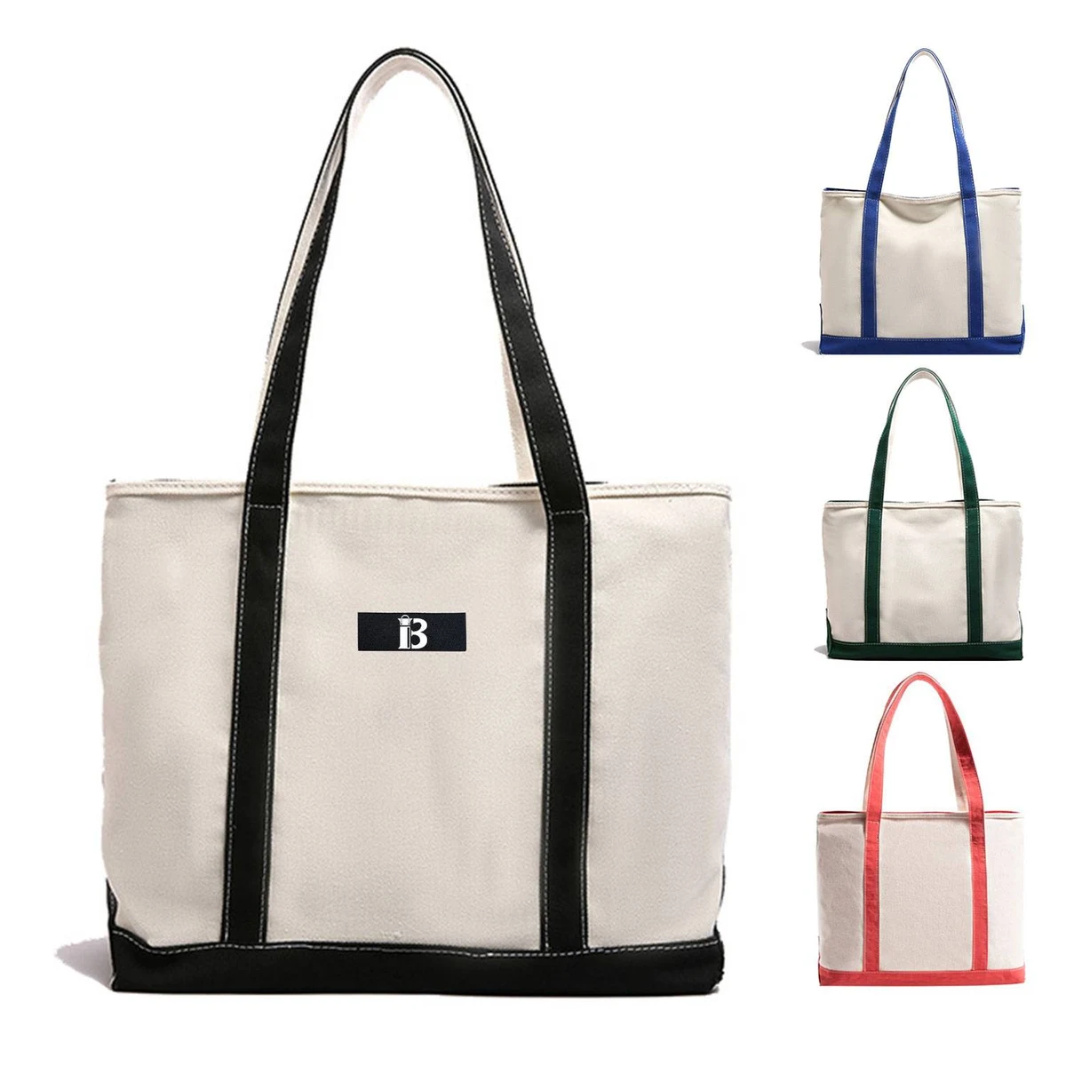 Heavy-Duty Reusable Canvas Tote Bags – Eco-Friendly & Strong, custom tote bag with logo imprint 1