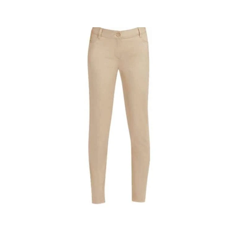 Girls Super Stretch Pants - Size 5 Khaki 1
