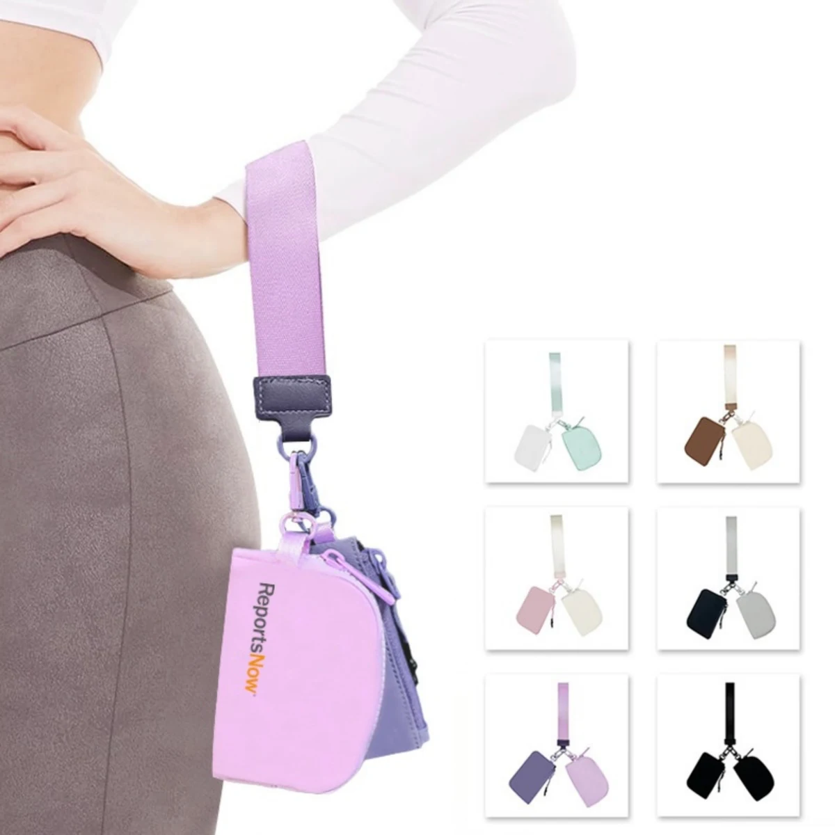 Mini Zip Around Keychain Wristlet Wallets 1