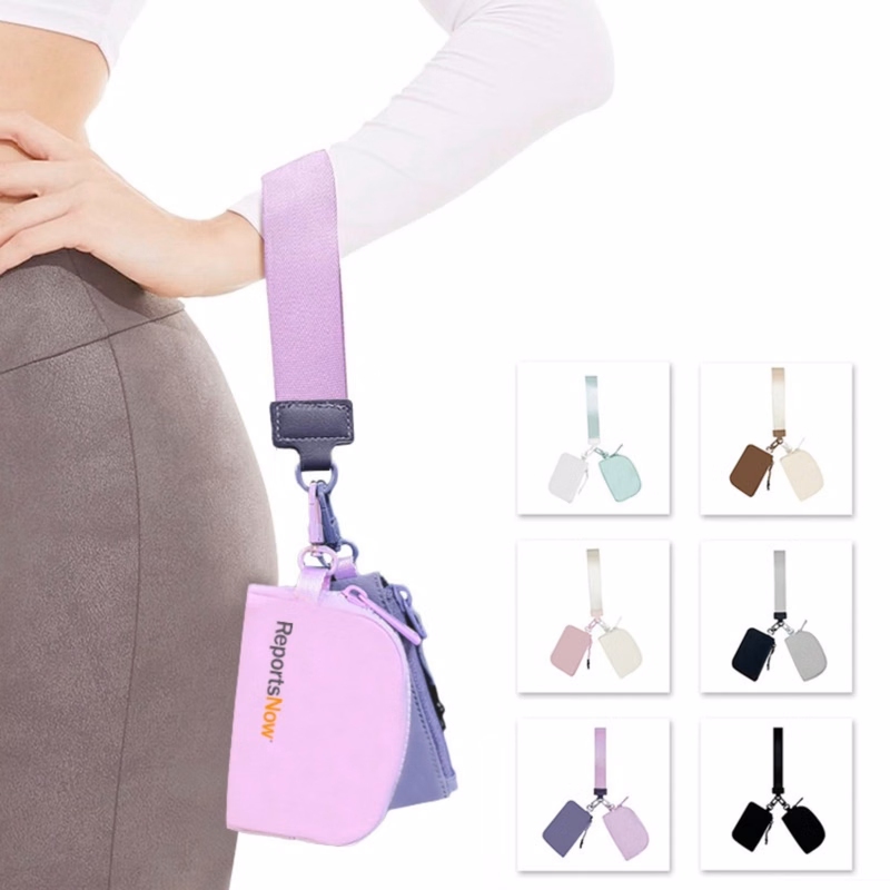 Mini Zip Around Keychain Wristlet Wallets