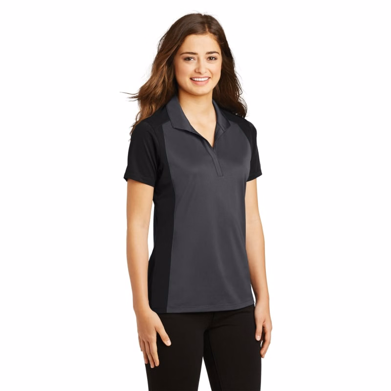 Sport-Tek Women's Colorblock Micropique Sport-Wick Polo.
