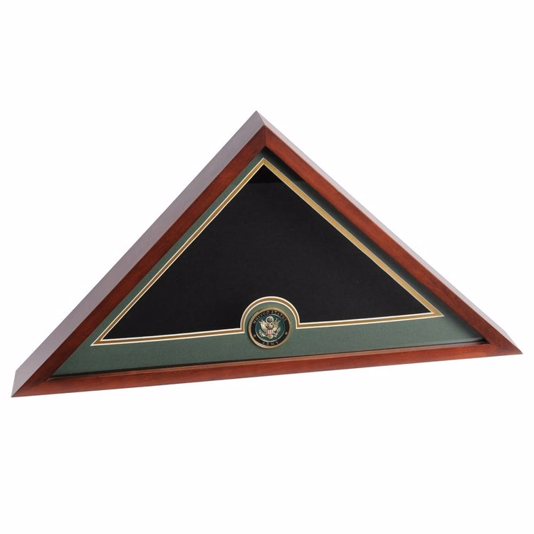 US Flag Display Case with Army Medallion - Display Case Only