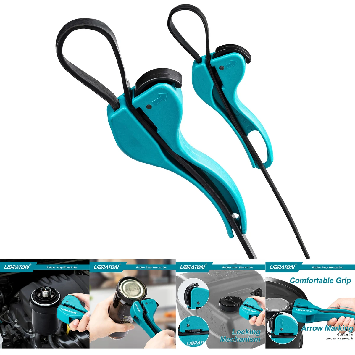 2 piece Strap Wrench Set 1