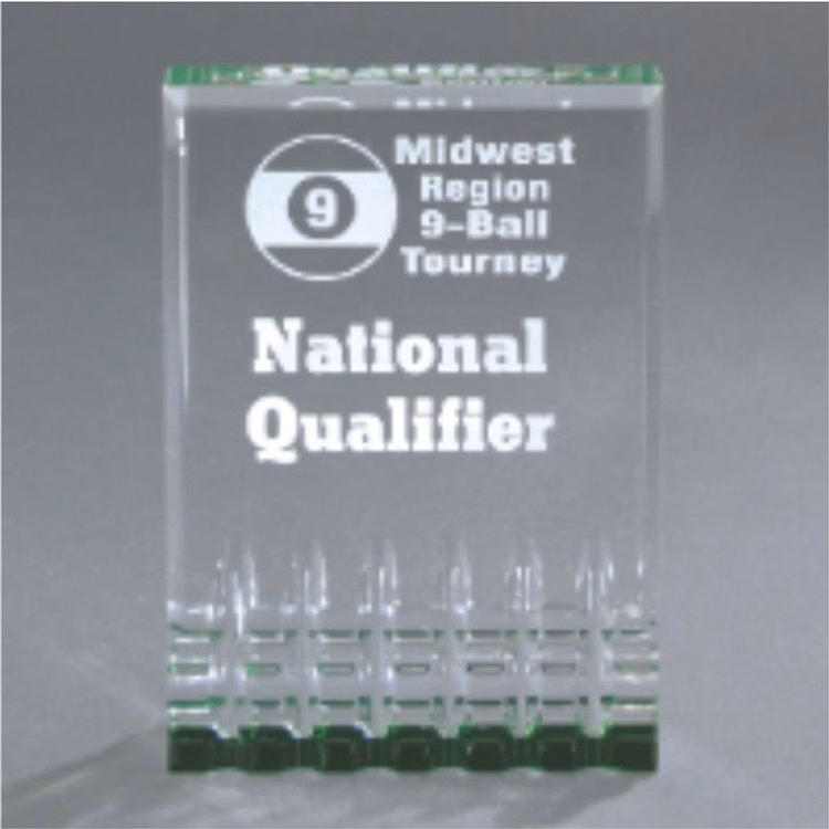 6" Green Mirage Acrylic Award