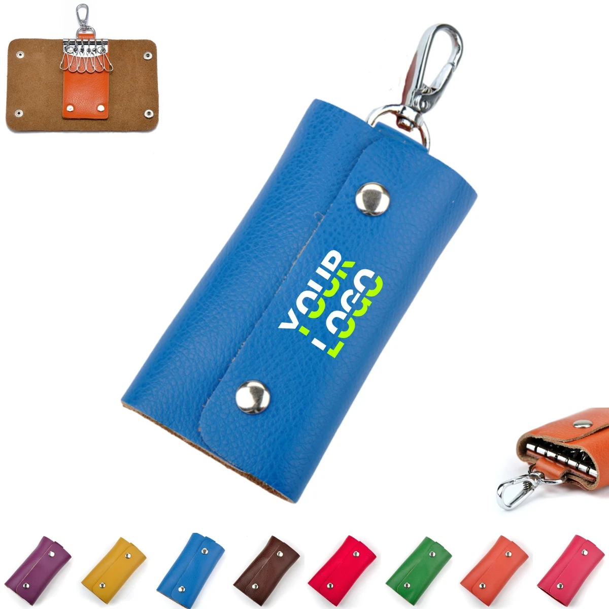 Genuine Leather Key Case Wallet 1