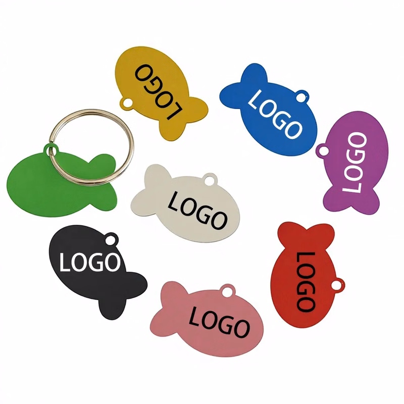 Cute Fish Shaped Blank Keychain Pendant