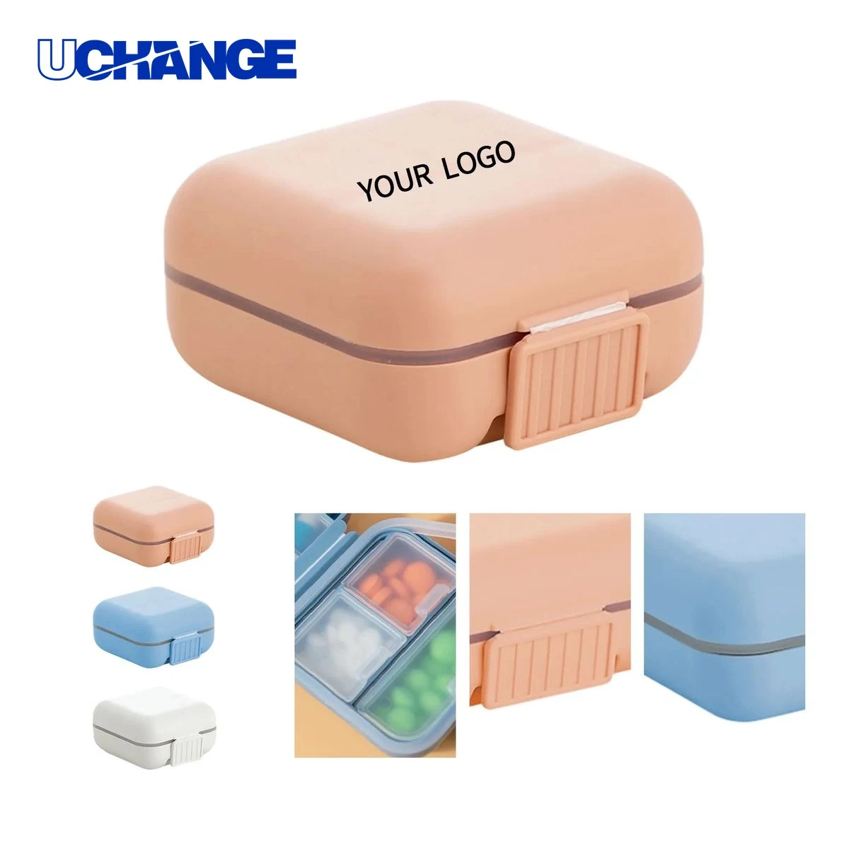 Pill Organizer Case Large with Earphone Case Style Design 1