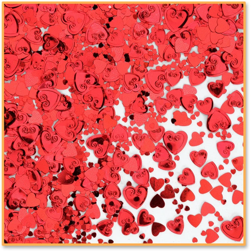Red Hearts Confetti - 0.5 oz 1