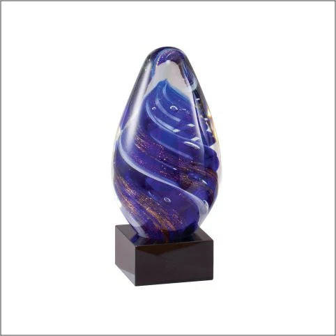 Purple Swirl Art Glass Award 1