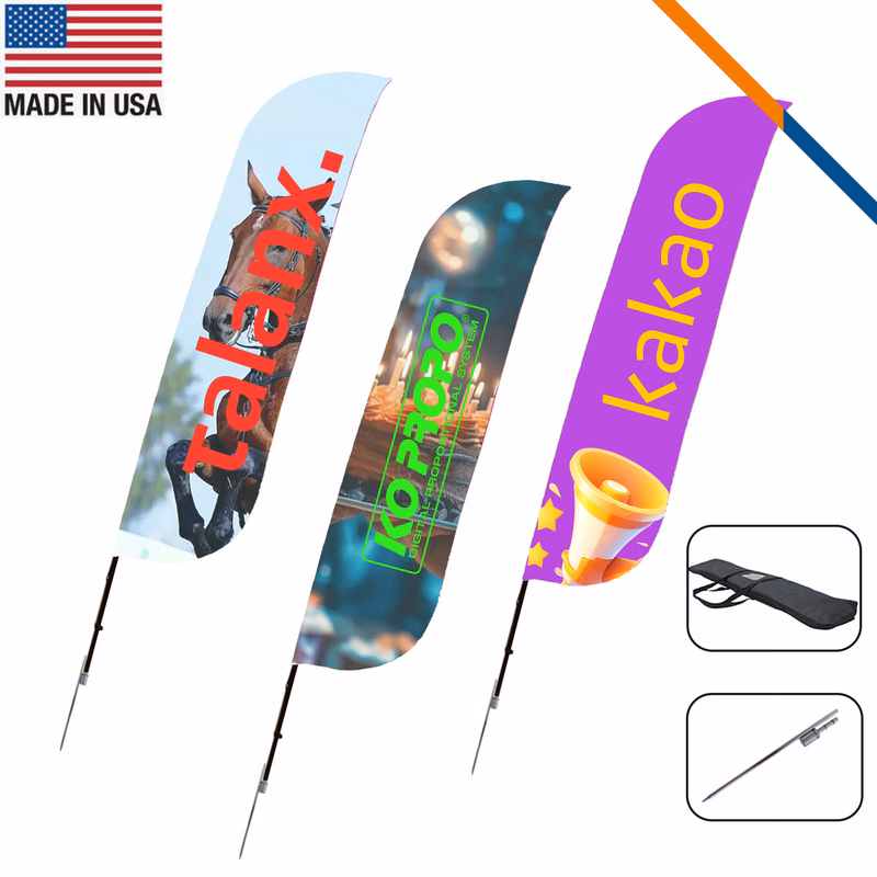13' Garren Double-Sided Feather Flag