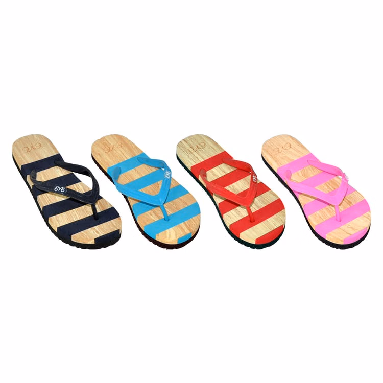 Women's Striped Flip Flops - 4 Colors Size 5/6-10/11